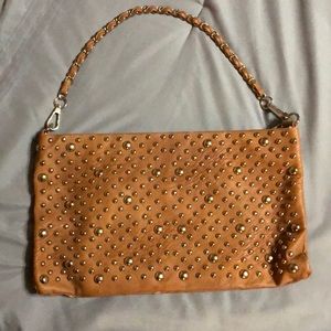 Brown small studded bag ✨